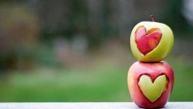 legamento d'amore con la mela