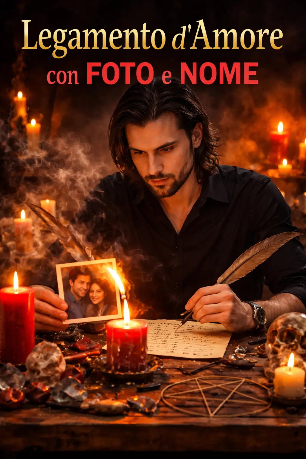 legamento d'amore con la foto ed il nome
